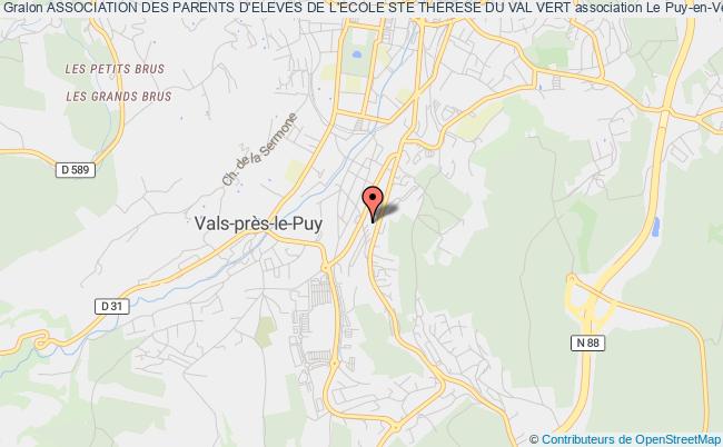 plan association Association Des Parents D'eleves De L'ecole Ste Therese Du Val Vert Le Puy-en-Velay