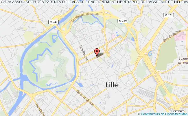 plan association Association Des Parents D'eleves De L'enseignement Libre (apel) De L'academie De Lille Lille