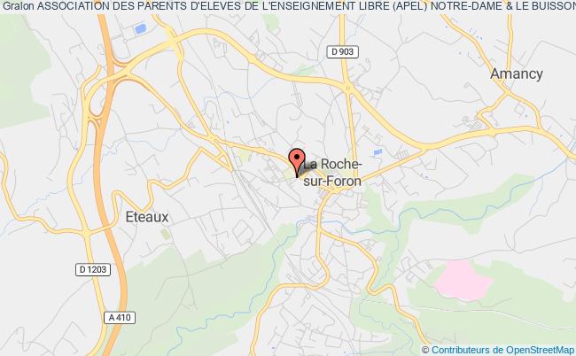 plan association Association Des Parents D'eleves De L'enseignement Libre (apel) Notre-dame & Le Buisson La Roche-sur-Foron