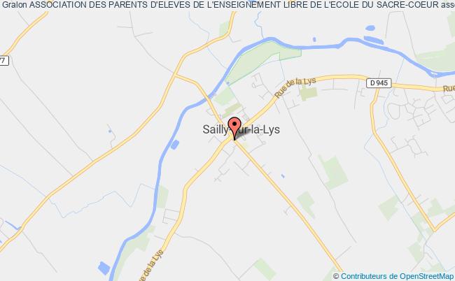 plan association Association Des Parents D'eleves De L'enseignement Libre De L'ecole Du Sacre-coeur Sailly-sur-la-Lys