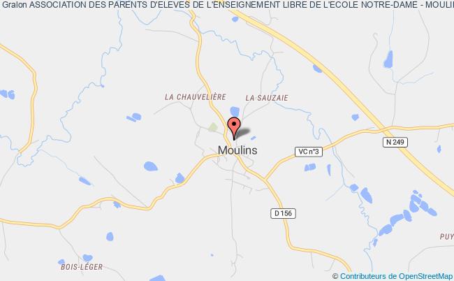 plan association Association Des Parents D'eleves De L'enseignement Libre De L'ecole Notre-dame - Moulins Mauléon