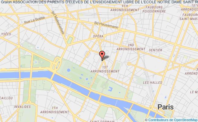 plan association Association Des Parents D'eleves De L'enseignement Libre De L'ecole Notre Dame Saint Roch Paris