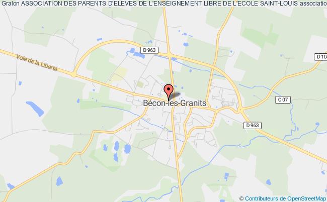 plan association Association Des Parents D'eleves De L'enseignement Libre De L'ecole Saint-louis Bécon-les-Granits