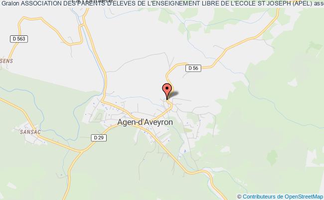 plan association Association Des Parents D'eleves De L'enseignement Libre De L'ecole St Joseph (apel) Agen-d'Aveyron