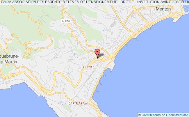 plan association Association Des Parents D'eleves De L'enseignement Libre De L'institution Saint Joseph Roquebrune-Cap-Martin