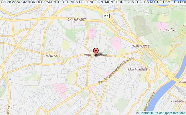 plan association Association Des Parents D'eleves De L'enseignement Libre Des Ecoles Notre Dame Du Point Du Jour (apel) Lyon