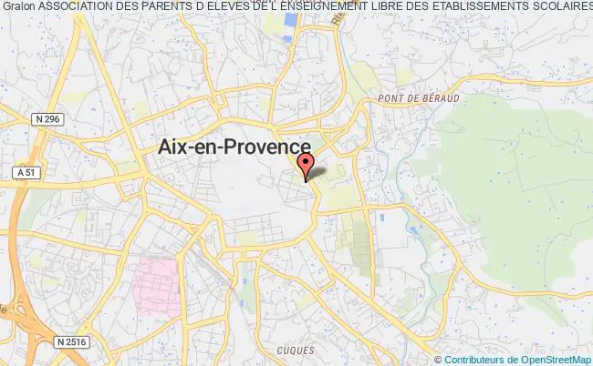 plan association Association Des Parents D Eleves De L Enseignement Libre Des Etablissements Scolaires Du Sacre Coeur Aix-en-Provence