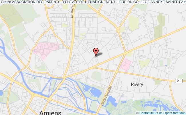 plan association Association Des Parents D Eleves De L Enseignement Libre Du College Annexe Sainte Famille Amiens
