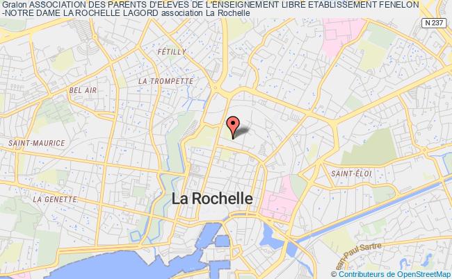 plan association Association Des Parents D'eleves De L'enseignement Libre Etablissement Fenelon
-notre Dame La Rochelle Lagord La Rochelle