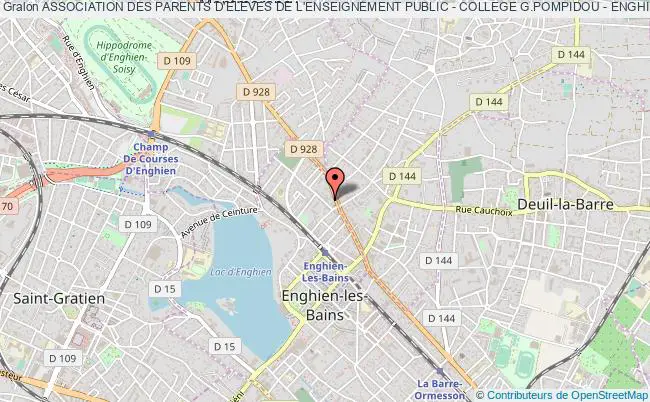 plan association Association Des Parents D'eleves De L'enseignement Public - College G.pompidou - Enghien Les Bains Enghien-les-Bains