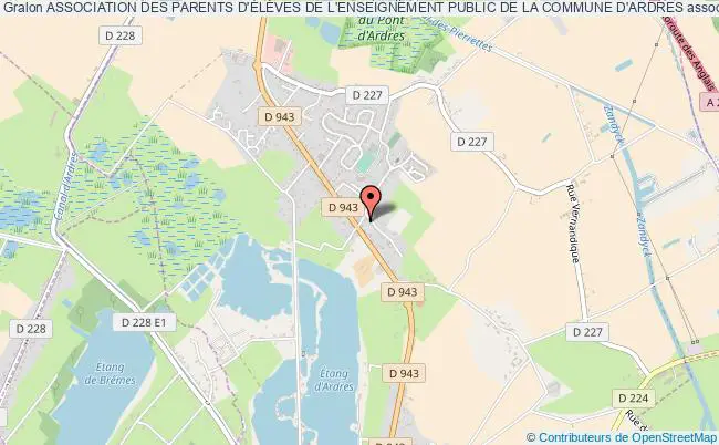 plan association Association Des Parents D'ÉlÈves De L'enseignement Public De La Commune D'ardres Ardres