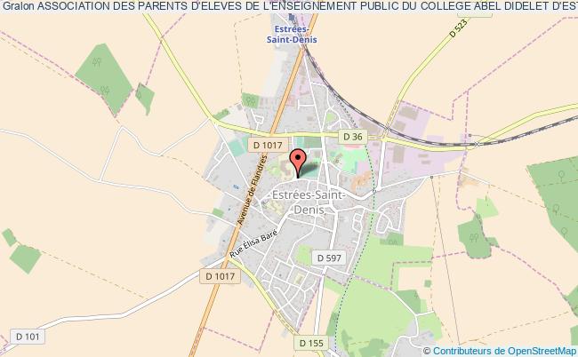 plan association Association Des Parents D'eleves De L'enseignement Public Du College Abel Didelet D'estrees-saint-denis Estrées-Saint-Denis