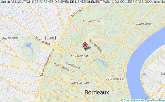 plan association Association Des Parents D'eleves De L'enseignement Public Du College Cassignol Bordeaux
