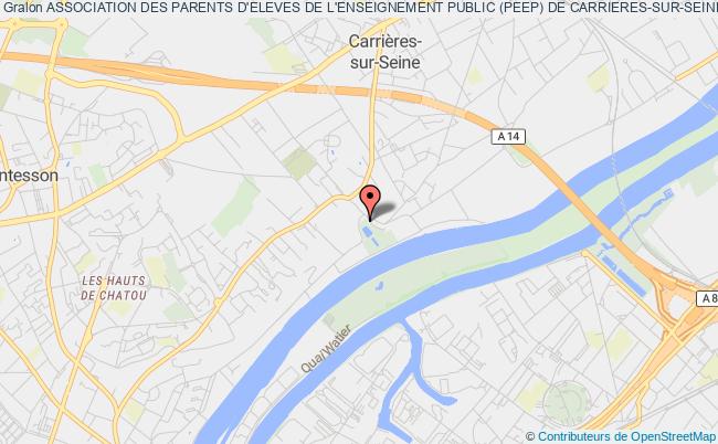 plan association Association Des Parents D'eleves De L'enseignement Public (peep) De Carrieres-sur-seine Carrières-sur-Seine