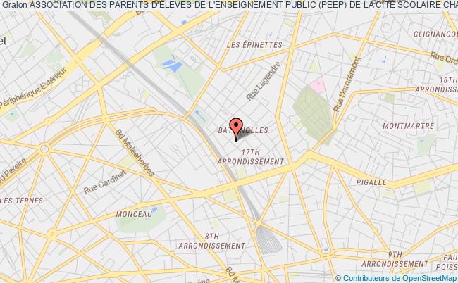 plan association Association Des Parents D'eleves De L'enseignement Public (peep) De La Cite Scolaire Chaptal Paris Paris