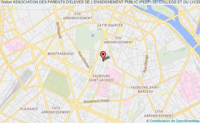 plan association Association Des Parents D'eleves De L'enseignement Public (peep) Du College Et Du Lycee Lavoisier Paris