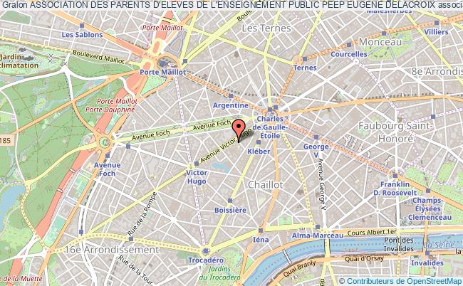 plan association Association Des Parents D'eleves De L'enseignement Public Peep Eugene Delacroix Paris