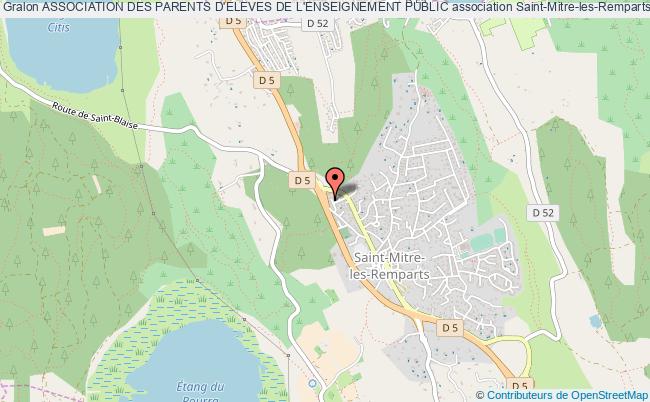 plan association Association Des Parents D'eleves De L'enseignement Public Saint-Mitre-les-Remparts