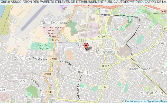 plan association Association Des Parents D'eleves De L'etablissement Public Autonome D'education De La Motricite De La Surdite Et Du Langage (ape - Epaemsl) Le    Havre