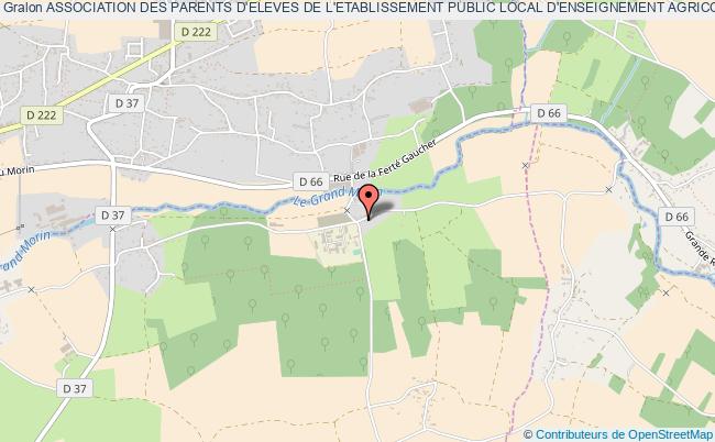 plan association Association Des Parents D'eleves De L'etablissement Public Local D'enseignement Agricole De La Bretonniere Chailly-en-Brie