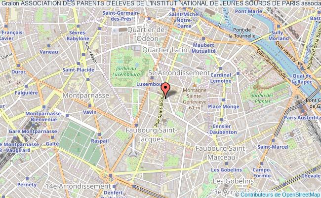 plan association Association Des Parents D'eleves De L'institut National De Jeunes Sourds De Paris Paris