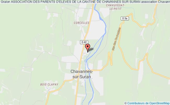 plan association Association Des Parents D'eleves De La Cantine De Chavannes Sur Suran Chavannes-sur-Suran