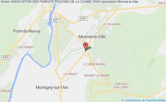 plan association Association Des Parents D'eleves De La Combe D'ain Monnet-la-Ville