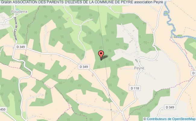 plan association Association Des Parents D'eleves De La Commune De Peyre Peyre