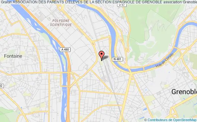 plan association Association Des Parents D'eleves De La Section Espagnole De Grenoble Grenoble