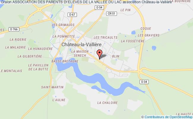 plan association Association Des Parents D\'eleves De La Vallee Du Lac Château-la-Vallière