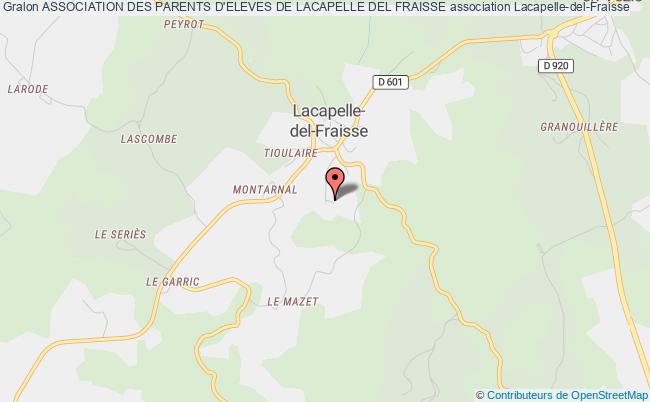 plan association Association Des Parents D'eleves De Lacapelle Del Fraisse Lacapelle-del-Fraisse