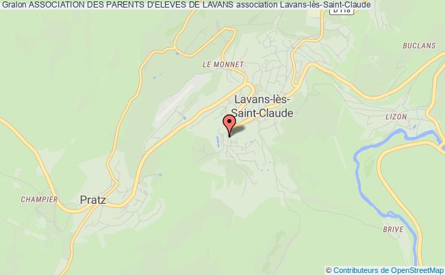 plan association Association Des Parents D'eleves De Lavans Lavans-lès-Saint-Claude