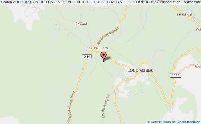 ASSOCIATION DES PARENTS D'ELEVES DE LOUBRESSAC (APE DE LOUBRESSAC)