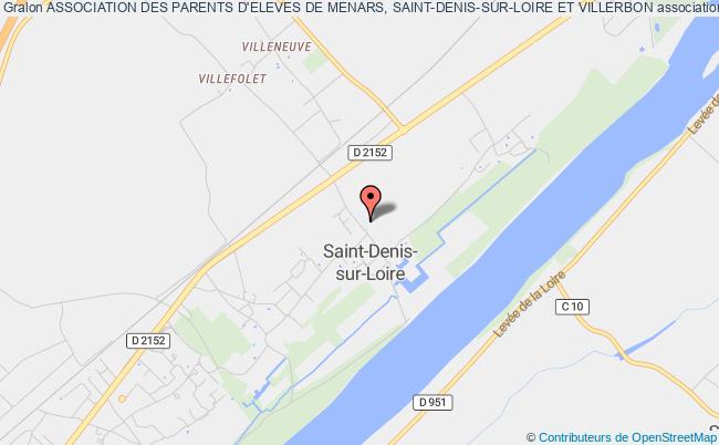 plan association Association Des Parents D'eleves De Menars, Saint-denis-sur-loire Et Villerbon Saint-Denis-sur-Loire