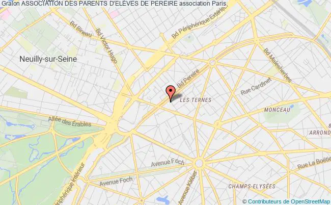 plan association Association Des Parents D'elÈves De Pereire Paris