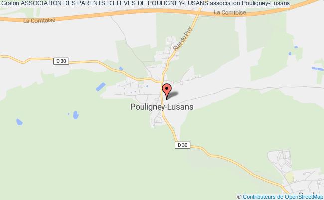 plan association Association Des Parents D'eleves De Pouligney-lusans Pouligney-Lusans