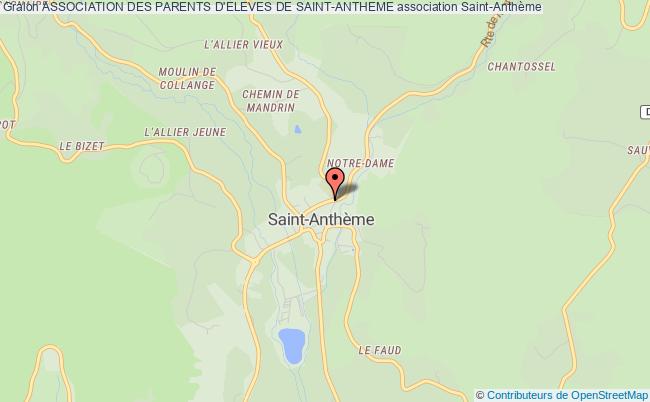 plan association Association Des Parents D'eleves De Saint-antheme SAINT-ANTHEME