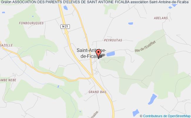 plan association Association Des Parents D'eleves De Saint Antoine Ficalba Saint-Antoine-de-Ficalba