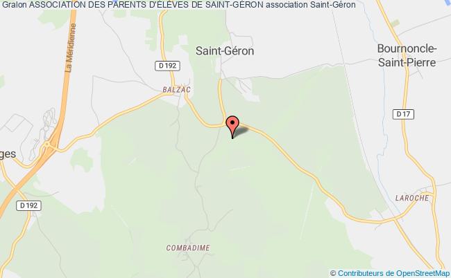 plan association Association Des Parents D'ÉlÈves De Saint-gÉron Saint-Géron