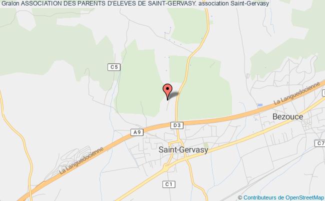 plan association Association Des Parents D'eleves De Saint-gervasy. Saint-Gervasy