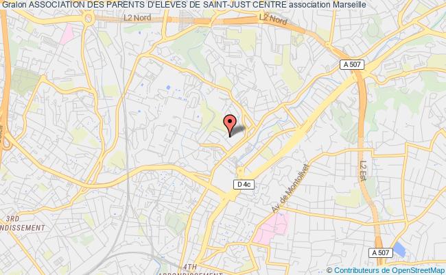 plan association Association Des Parents D'eleves De Saint-just Centre Marseille
