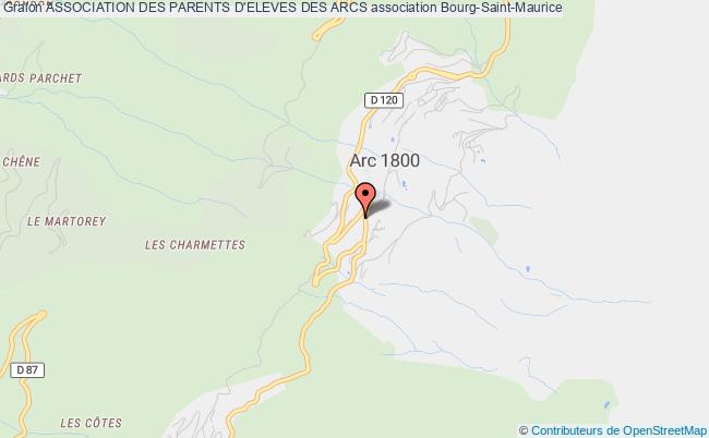 plan association Association Des Parents D'eleves Des Arcs Bourg-Saint-Maurice
