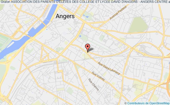 plan association Association Des Parents D'eleves Des College Et Lycee David D'angers - Angers Centre Angers