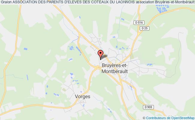 plan association Association Des Parents D'eleves Des Coteaux Du Laonnois Bruyères-et-Montbérault