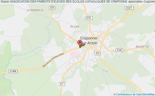 plan association Association Des Parents D'eleves Des Ecoles Catholiques De Craponne Craponne-sur-Arzon