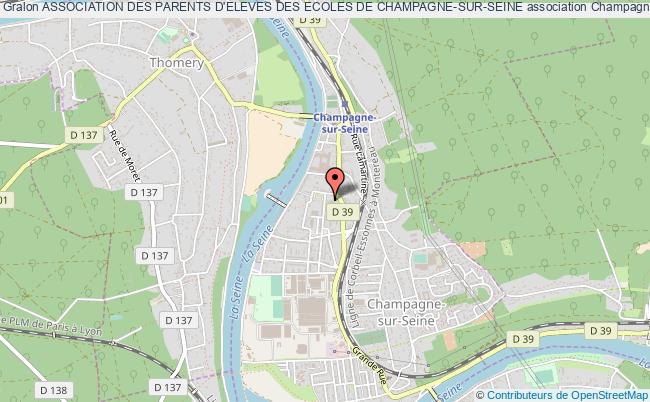 plan association Association Des Parents D'eleves Des Ecoles De Champagne-sur-seine Champagne-sur-Seine