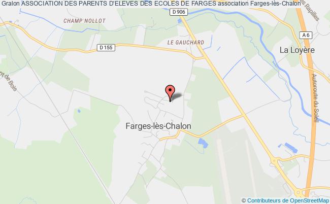 plan association Association Des Parents D'eleves Des Ecoles De Farges Farges-lès-Chalon
