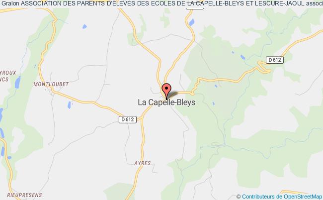 plan association Association Des Parents D'eleves Des Ecoles De La Capelle-bleys Et Lescure-jaoul La Capelle-Bleys