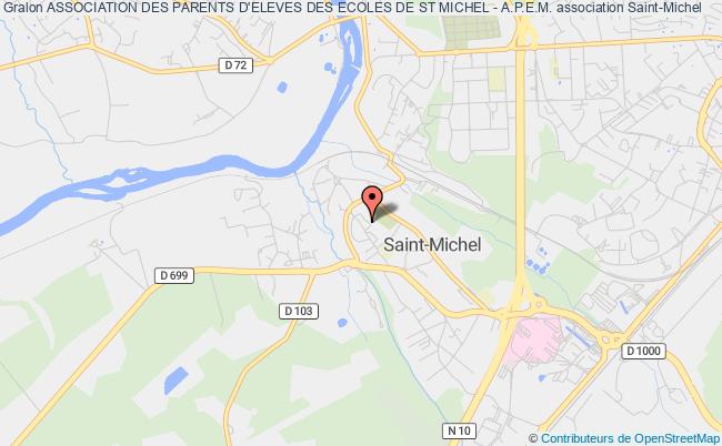 plan association Association Des Parents D'eleves Des Ecoles De St Michel - A.p.e.m. Saint-Michel
