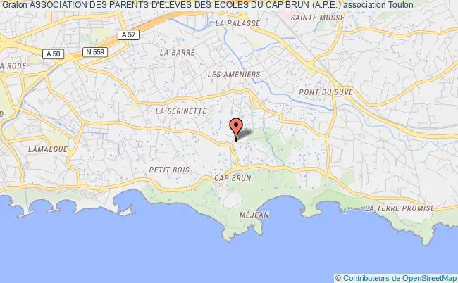 plan association Association Des Parents D'eleves Des Ecoles Du Cap Brun (a.p.e.) Toulon
